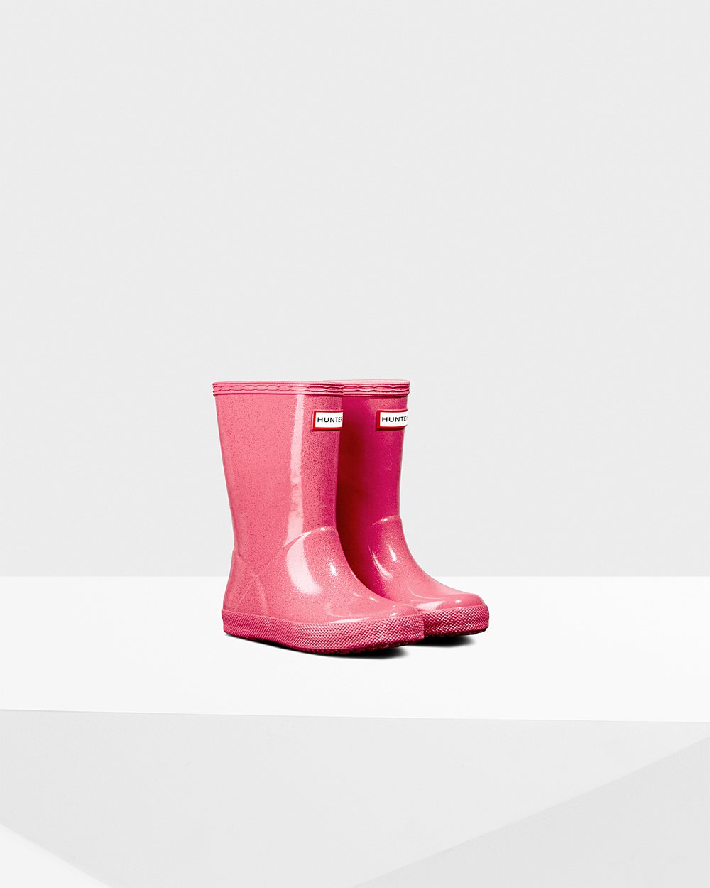 Bottes de Pluie Hunter Original First Classic Starcloud Enfant Rose SXRJBIG-21